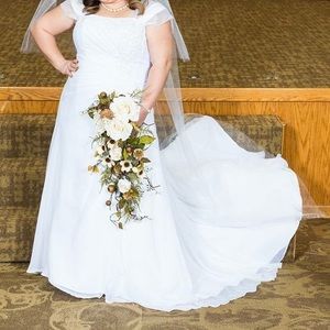 Wedding Dress; David’s Bridal